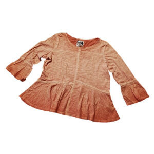 Orange Bell Sleeve Akemi + Kin Top Small